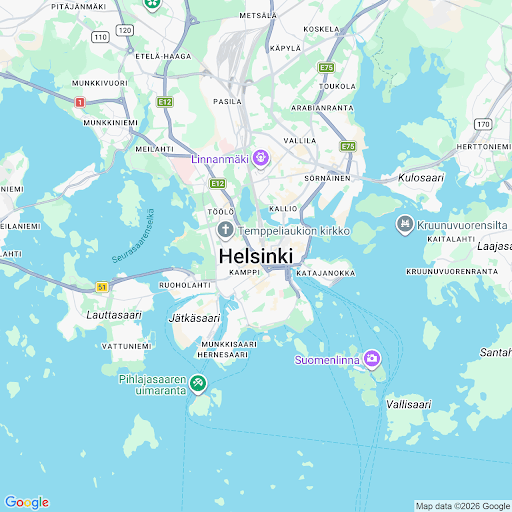 Helsingin seudun palvelualuekartta